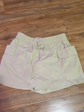 Grayson Threads Light Beige Women's Cargo Drawstring Skort